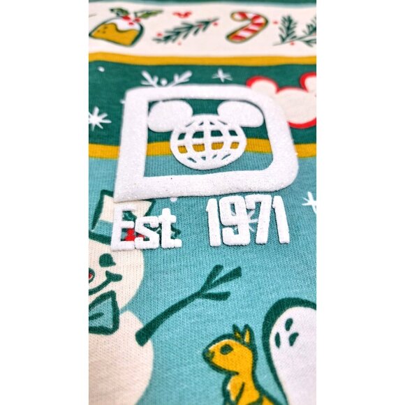 Walt Disney World Mickey Snowman Christmas Spirit Jersey Size Large New No Tags - Picture 8 of 16